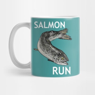 SALMON RUN in WHITE Mug